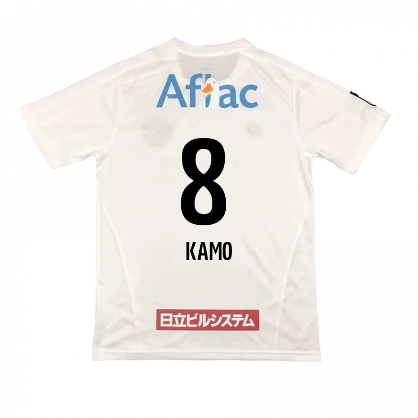 נשים Yuito Kamo #8 שחור צהוב הרחק ג'רזי 2025/26 חולצה קצרה