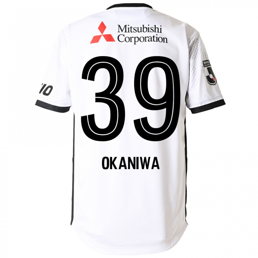 נשים Shuto Okaniwa #39 כחול מלכותי לבן הרחק ג'רזי 2025/26 חולצה קצרה
