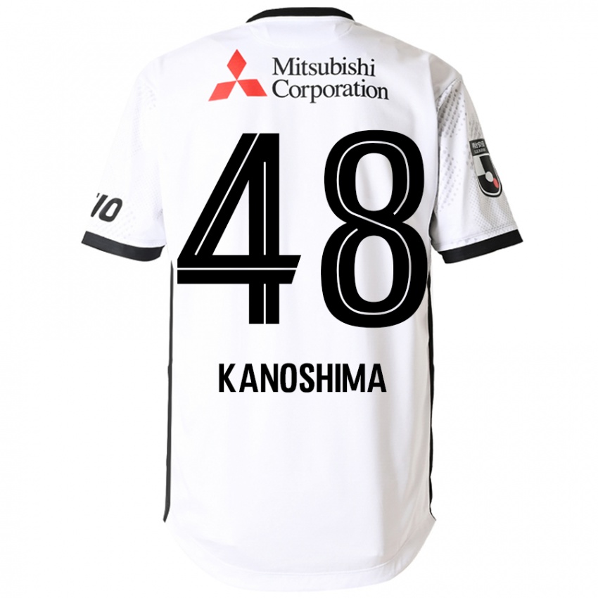 נשים Yu Kanoshima #48 כחול מלכותי לבן הרחק ג'רזי 2025/26 חולצה קצרה