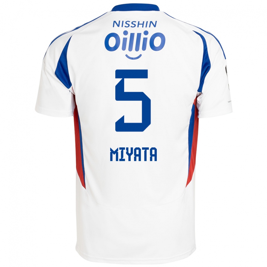 נשים Haru Miyata #5 כחול מלכותי לבן הרחק ג'רזי 2025/26 חולצה קצרה