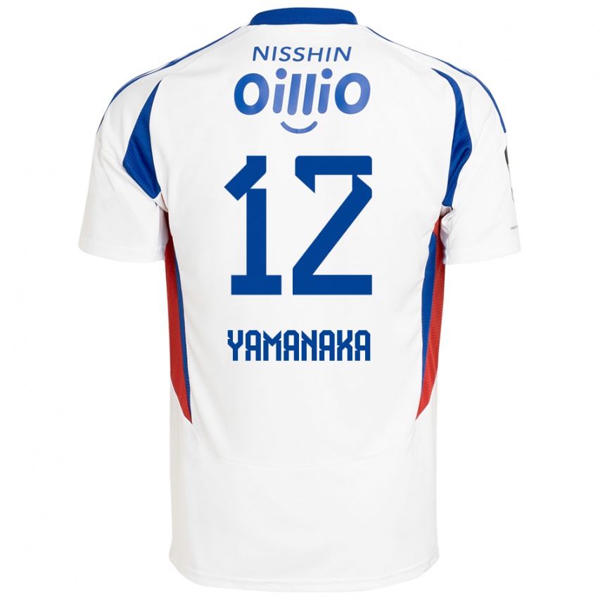 נשים Yuki Yamanaka #12 כחול מלכותי לבן הרחק ג'רזי 2025/26 חולצה קצרה