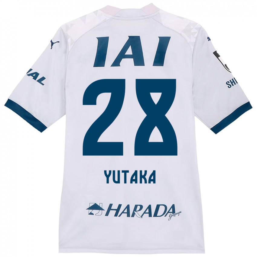 נשים Yutaka Yoshida #28 לבן כחול מלכותי הרחק ג'רזי 2025/26 חולצה קצרה