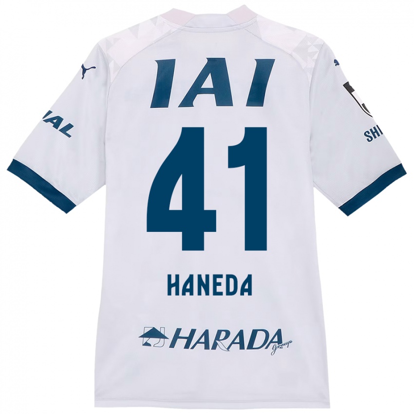 נשים קנטו האנדה #41 לבן כחול מלכותי הרחק ג'רזי 2025/26 חולצה קצרה