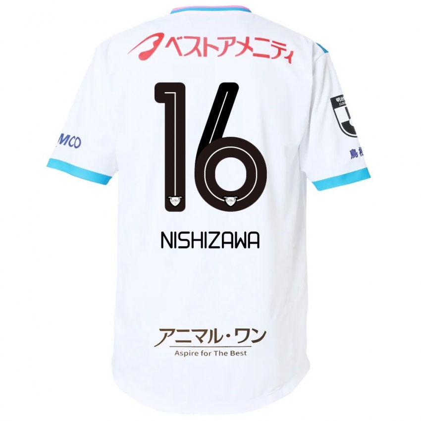 נשים Kenta Nishizawa #16 כחול ורוד הרחק ג'רזי 2025/26 חולצה קצרה