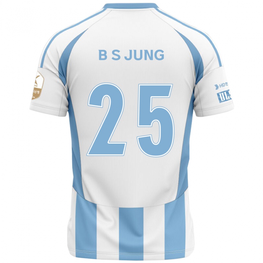 נשים Seong-Bin Jung #25 לבן תכלת שמיים הרחק ג'רזי 2025/26 חולצה קצרה