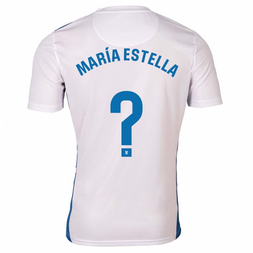 נשים מריה אסטלה #0 לבן כחול ג'רזי ביתית 2025/26 חולצה קצרה
