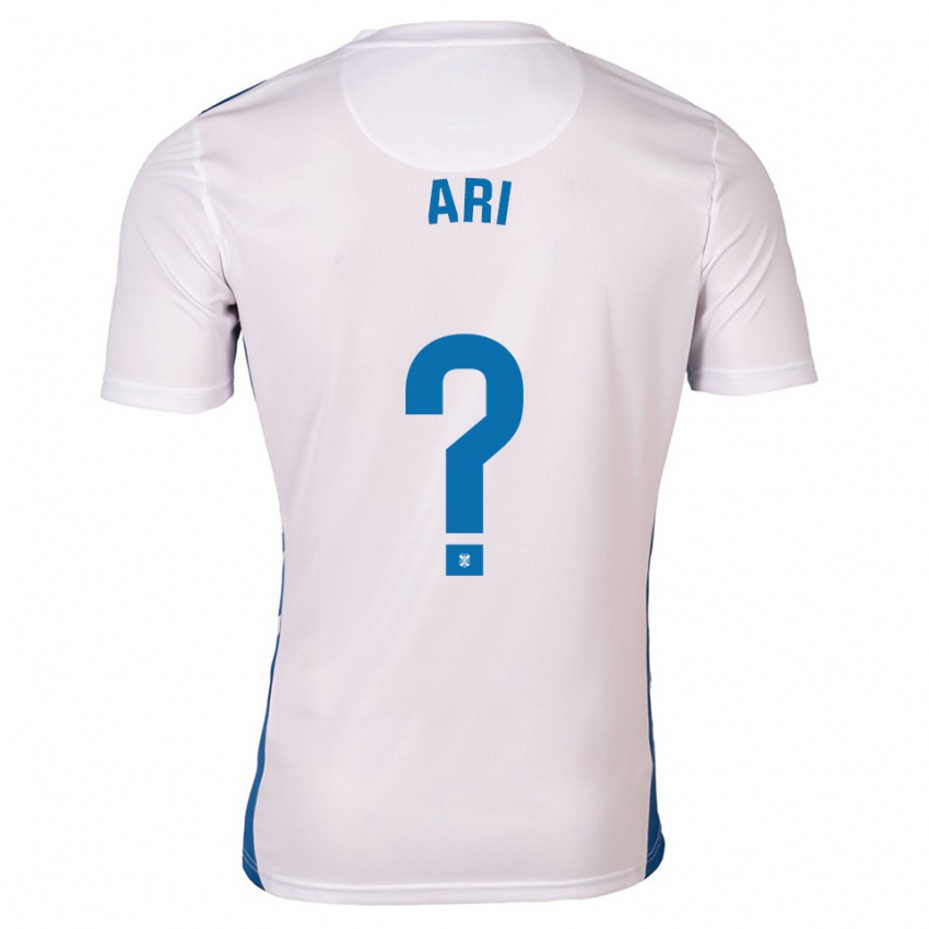 נשים אריאנה אריאס #0 לבן כחול ג'רזי ביתית 2025/26 חולצה קצרה