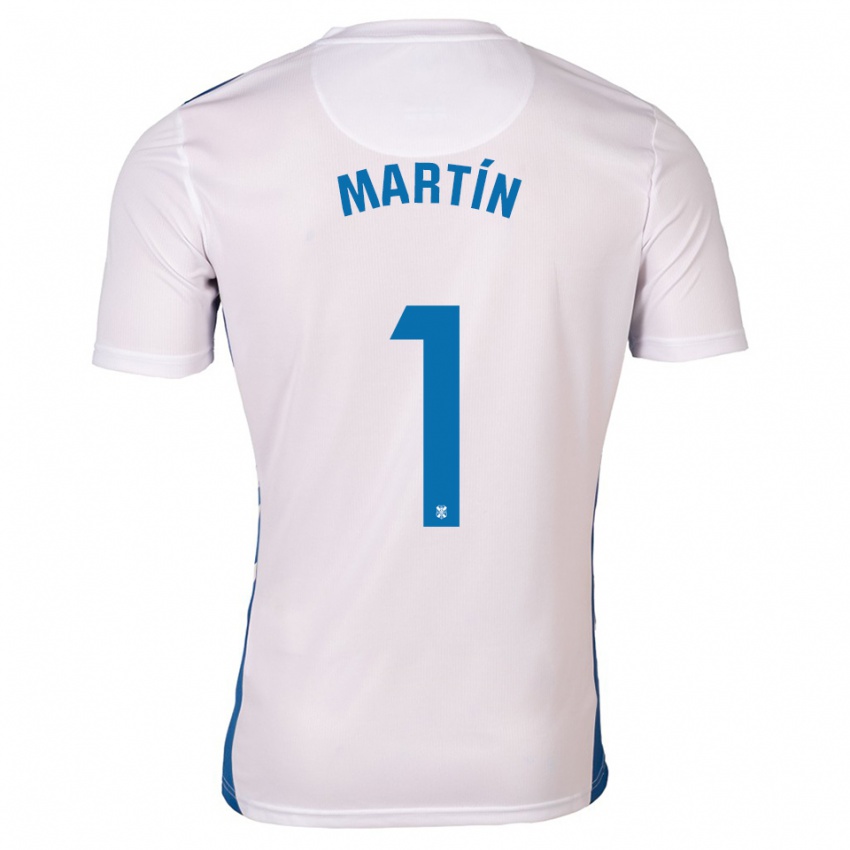 נשים Dani Martín #1 לבן כחול ג'רזי ביתית 2025/26 חולצה קצרה