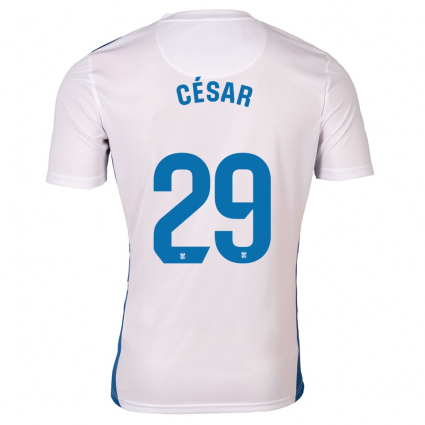 נשים César Álvarez #29 לבן כחול ג'רזי ביתית 2025/26 חולצה קצרה