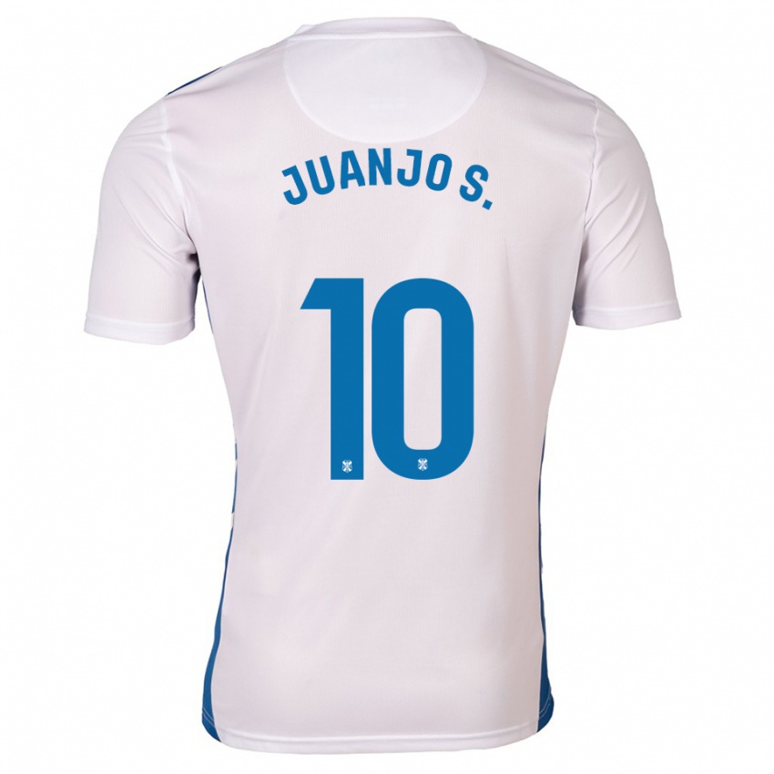 נשים Juanjo Sánchez #10 לבן כחול ג'רזי ביתית 2025/26 חולצה קצרה