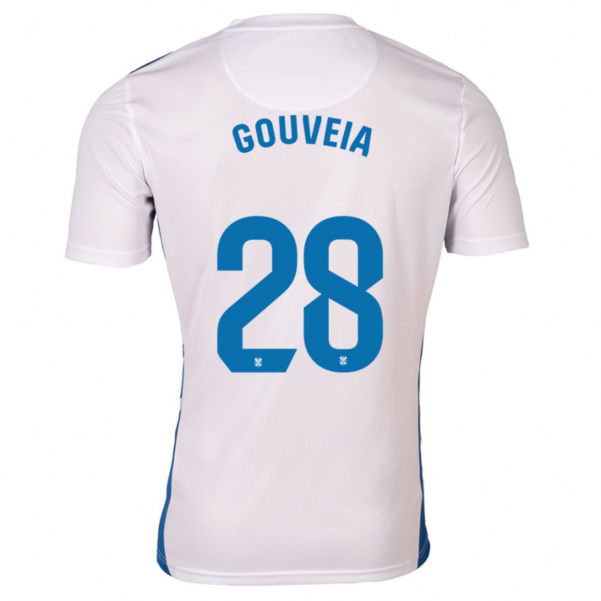 נשים Diego Gouveia #28 לבן כחול ג'רזי ביתית 2025/26 חולצה קצרה