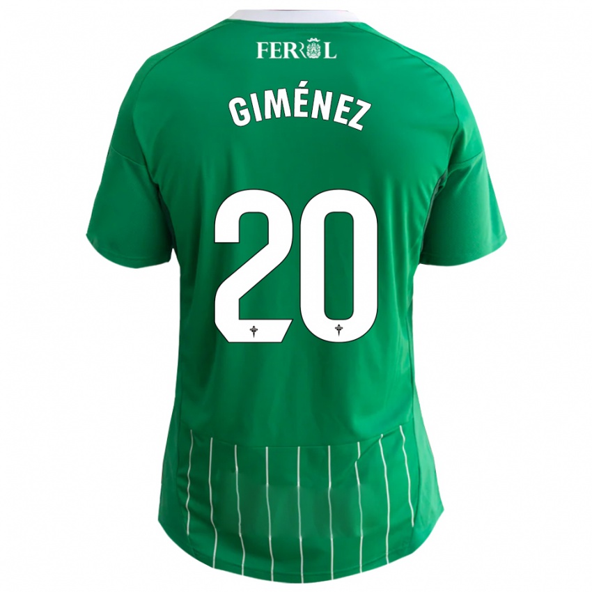 נשים אלברו חימנז #20 ירוק לבן ג'רזי ביתית 2025/26 חולצה קצרה
