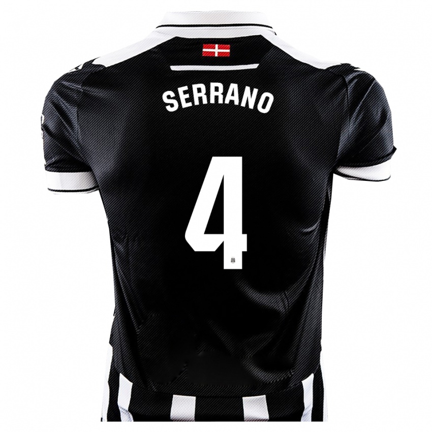נשים Rubén Serrano #4 שחור לבן ג'רזי ביתית 2025/26 חולצה קצרה
