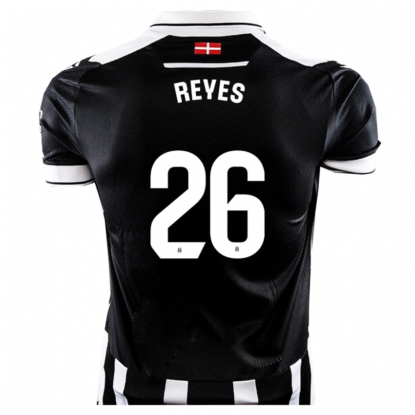 נשים Jhafets Reyes #26 שחור לבן ג'רזי ביתית 2025/26 חולצה קצרה