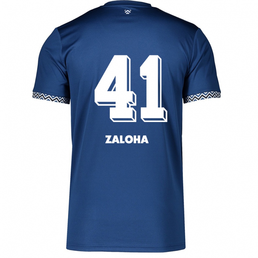 נשים Artem Zaloha #41 כחול נייבי לבן ג'רזי ביתית 2025/26 חולצה קצרה