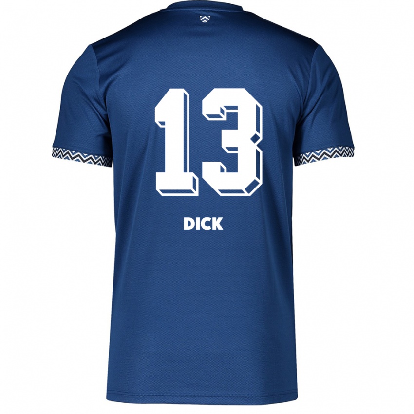 נשים Lukas Dick #13 כחול נייבי לבן ג'רזי ביתית 2025/26 חולצה קצרה