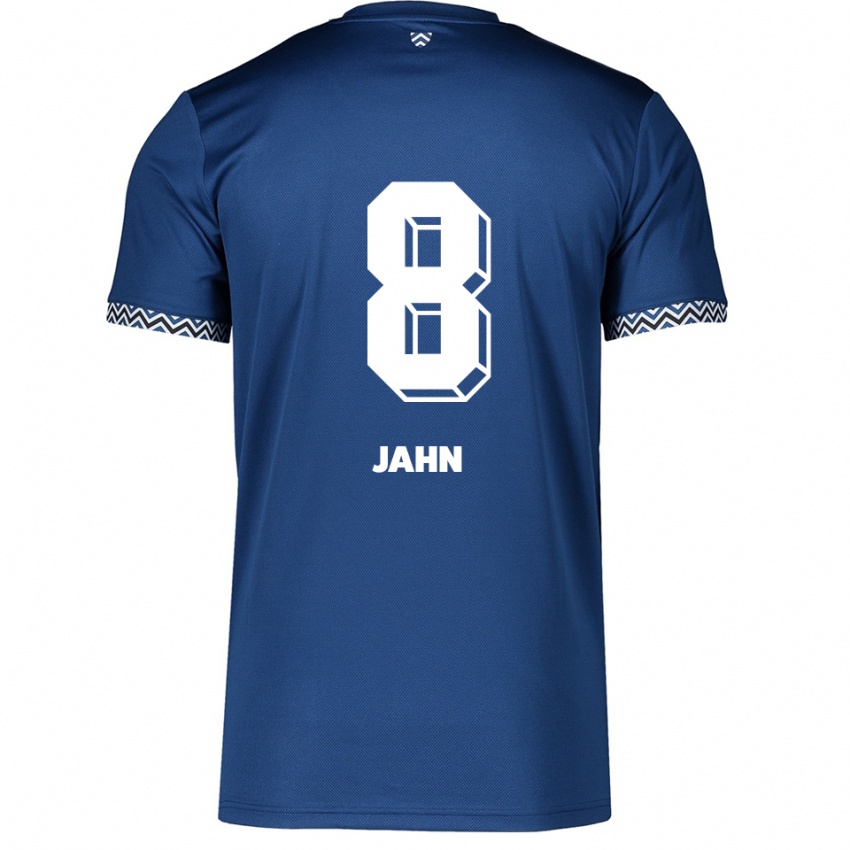 נשים Pamela Jahn #8 כחול נייבי לבן ג'רזי ביתית 2025/26 חולצה קצרה