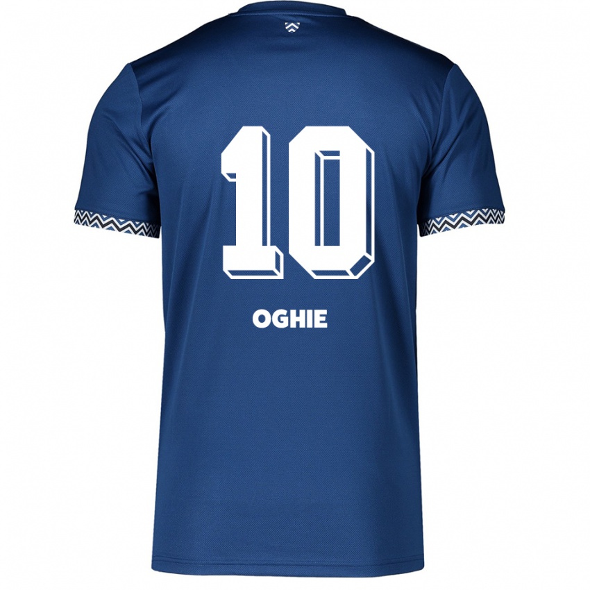 נשים Joshua Oghie #10 כחול נייבי לבן ג'רזי ביתית 2025/26 חולצה קצרה