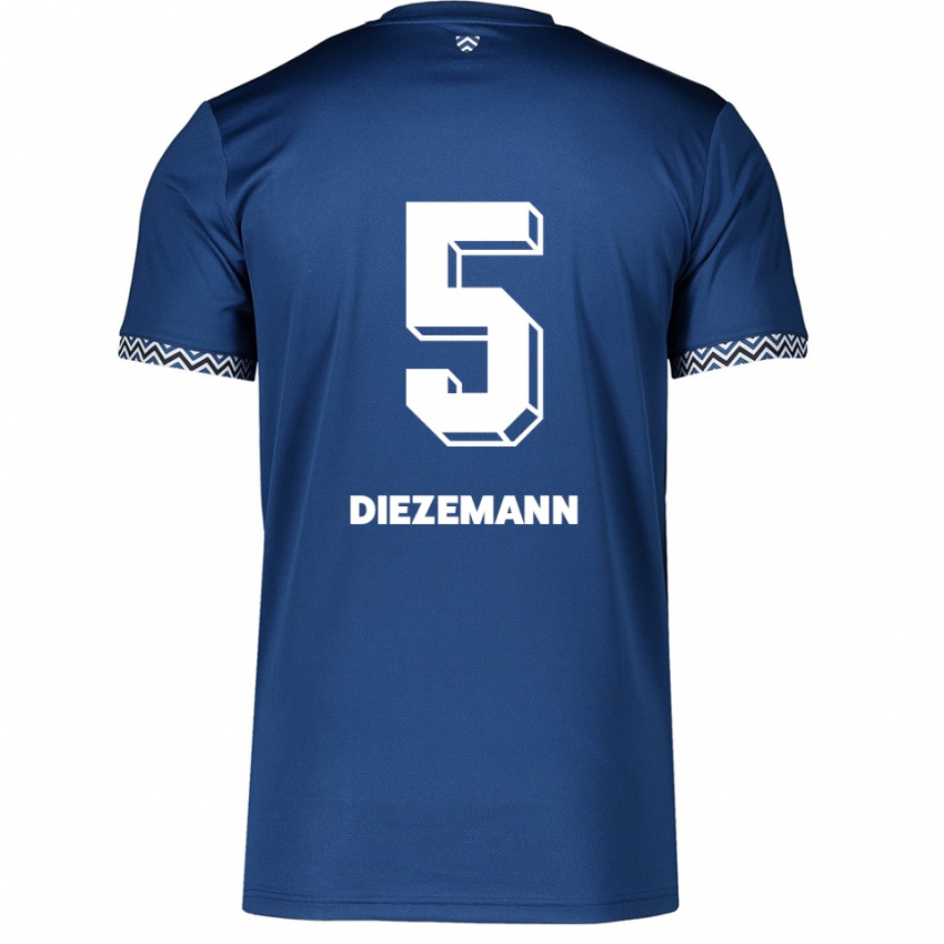 נשים יוסט דיזמן #5 כחול נייבי לבן ג'רזי ביתית 2025/26 חולצה קצרה