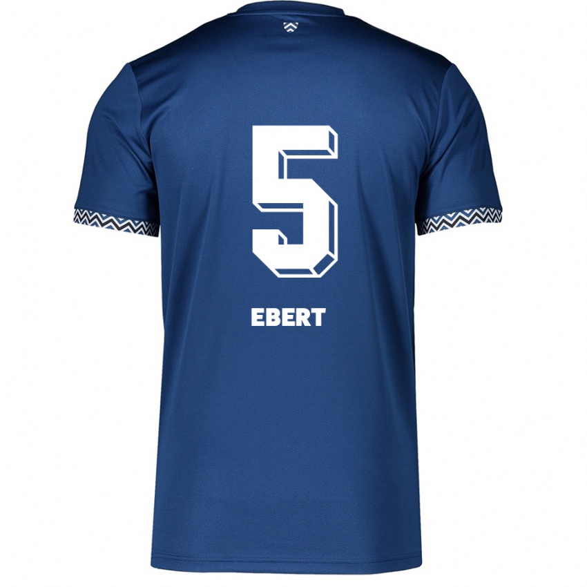 נשים Phine Ebert #5 כחול נייבי לבן ג'רזי ביתית 2025/26 חולצה קצרה