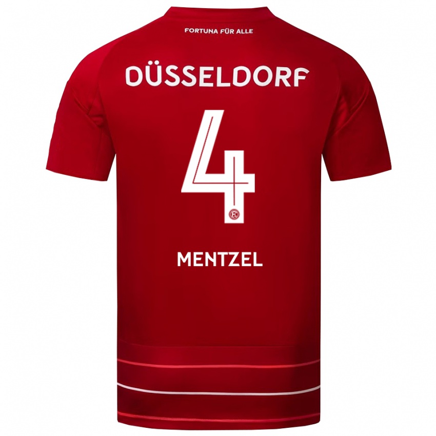 נשים לוי פריץ מנצל #4 אדום לבן ג'רזי ביתית 2025/26 חולצה קצרה