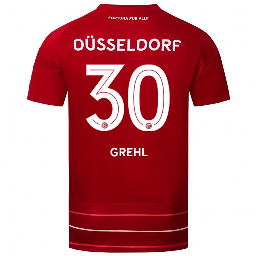 נשים דומיניק מרקוס גרהל #30 אדום לבן ג'רזי ביתית 2025/26 חולצה קצרה