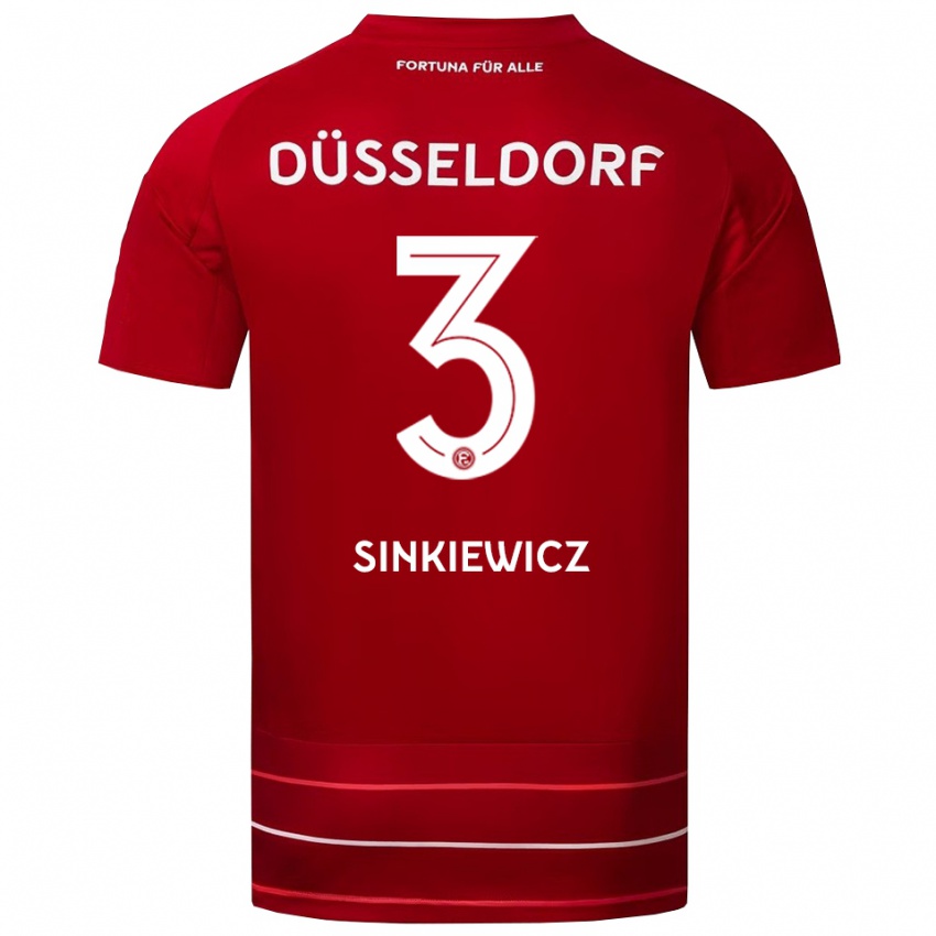 נשים לואיס סינקביץ׳ #3 אדום לבן ג'רזי ביתית 2025/26 חולצה קצרה