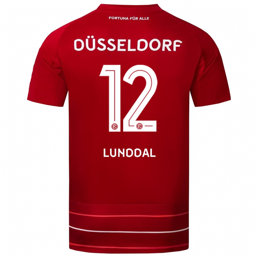 נשים ולגייר פרידריקסון #12 אדום לבן ג'רזי ביתית 2025/26 חולצה קצרה