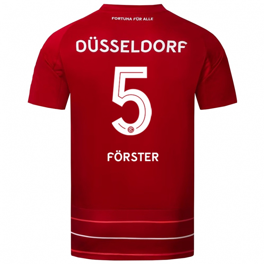 נשים נואה פורסטר #5 אדום לבן ג'רזי ביתית 2025/26 חולצה קצרה