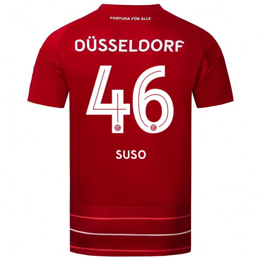 נשים קלאוס סימה סוסו #46 אדום לבן ג'רזי ביתית 2025/26 חולצה קצרה