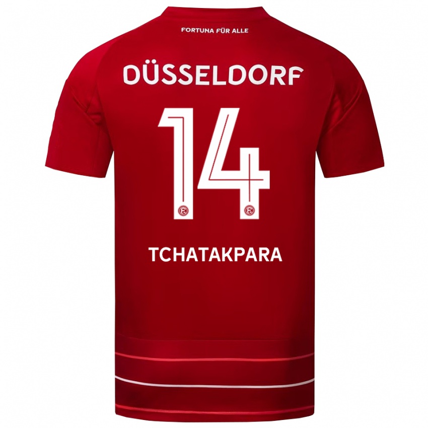 נשים Adnane Tchatakpara #14 אדום לבן ג'רזי ביתית 2025/26 חולצה קצרה