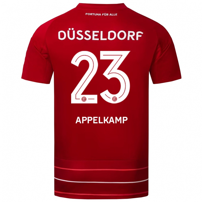 נשים Shinta Appelkamp #23 אדום לבן ג'רזי ביתית 2025/26 חולצה קצרה