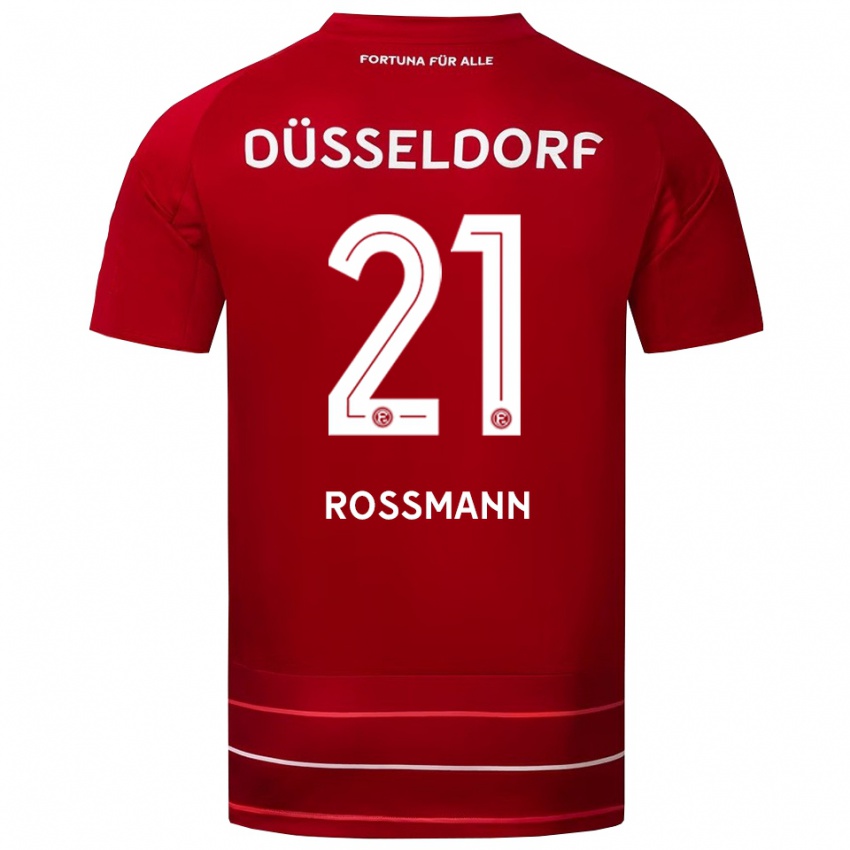 נשים טים רוסמן #21 אדום לבן ג'רזי ביתית 2025/26 חולצה קצרה