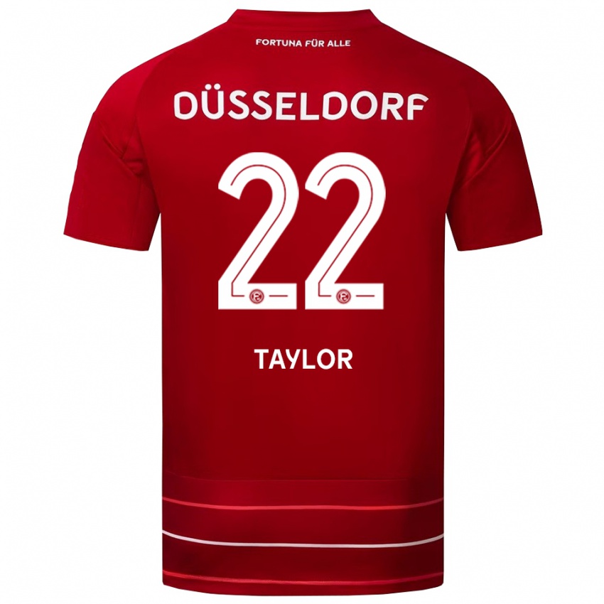 נשים Makaya Taylor #22 אדום לבן ג'רזי ביתית 2025/26 חולצה קצרה