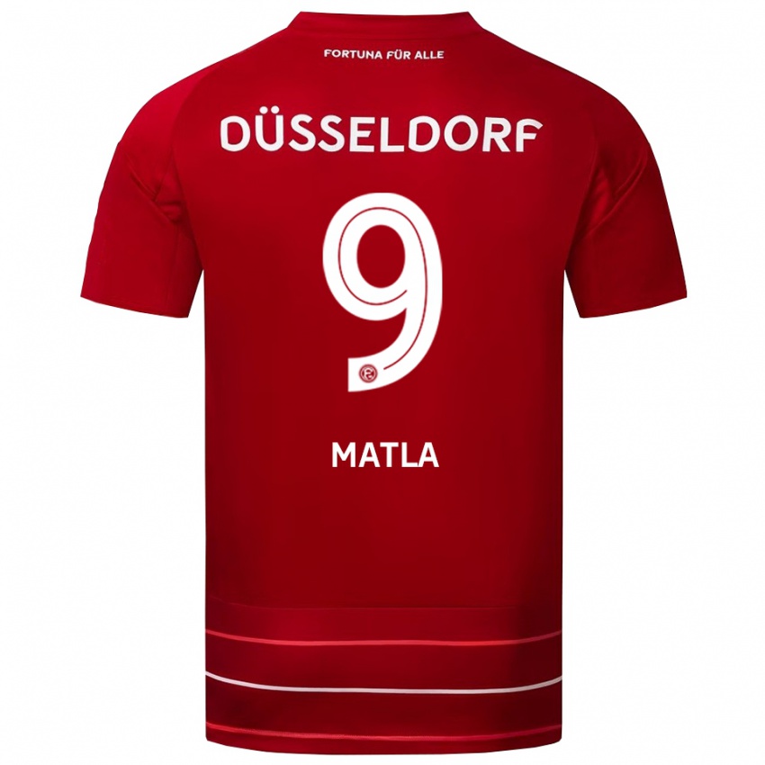 נשים Lenny Matla #9 אדום לבן ג'רזי ביתית 2025/26 חולצה קצרה