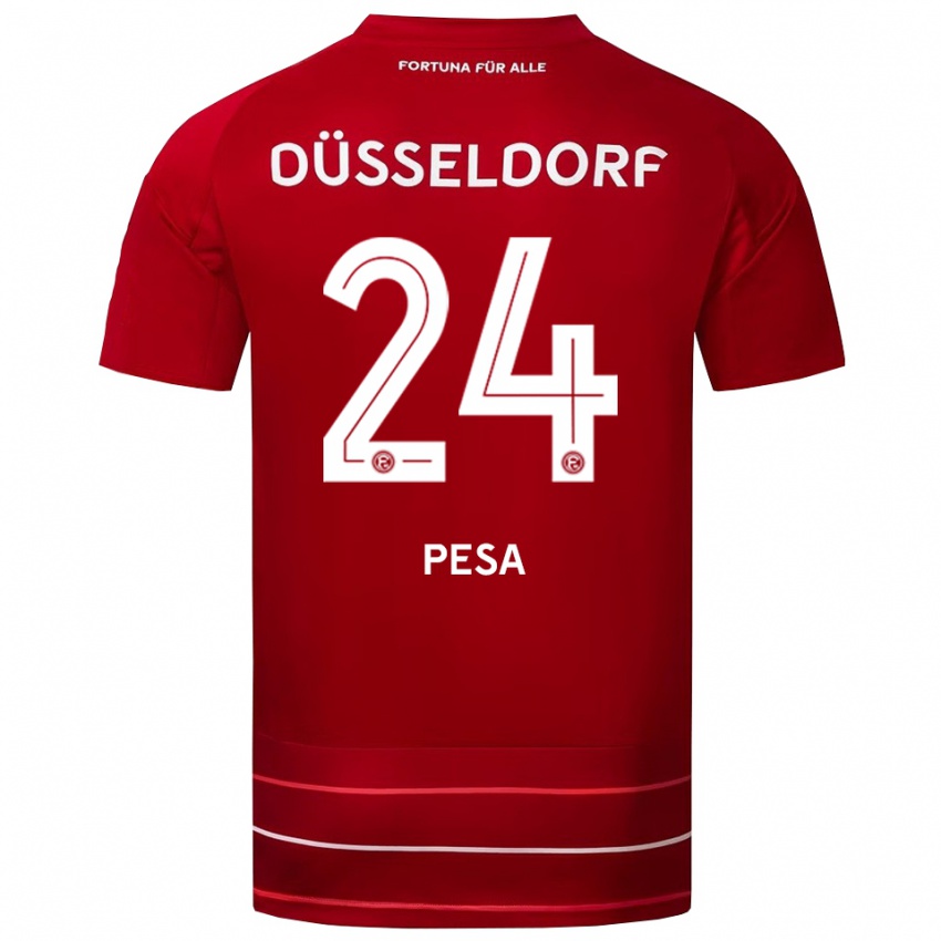 נשים אדריאן פשה #24 אדום לבן ג'רזי ביתית 2025/26 חולצה קצרה