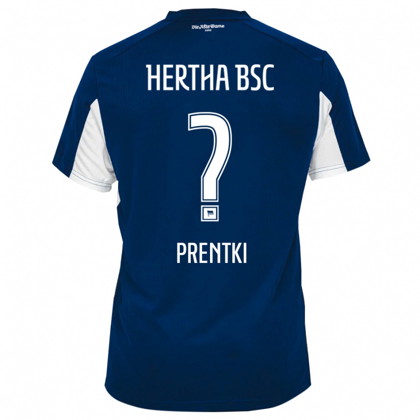 נשים Artur Prentki #0 לבן כחול ג'רזי ביתית 2025/26 חולצה קצרה