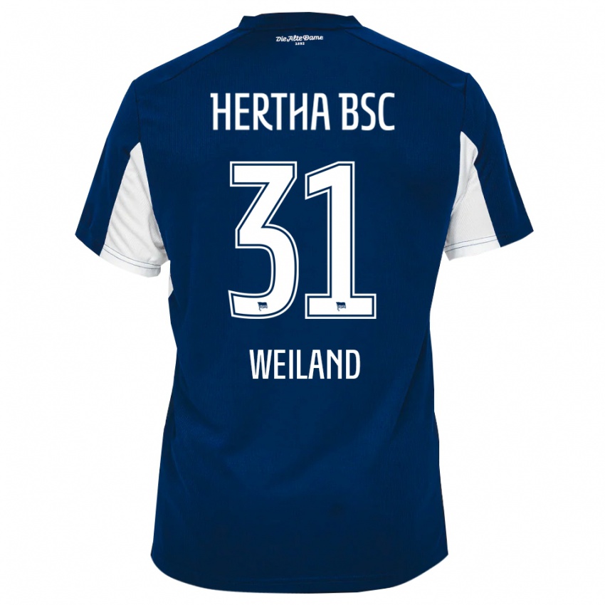 נשים סבסטיאן פול ווילנד #31 לבן כחול ג'רזי ביתית 2025/26 חולצה קצרה
