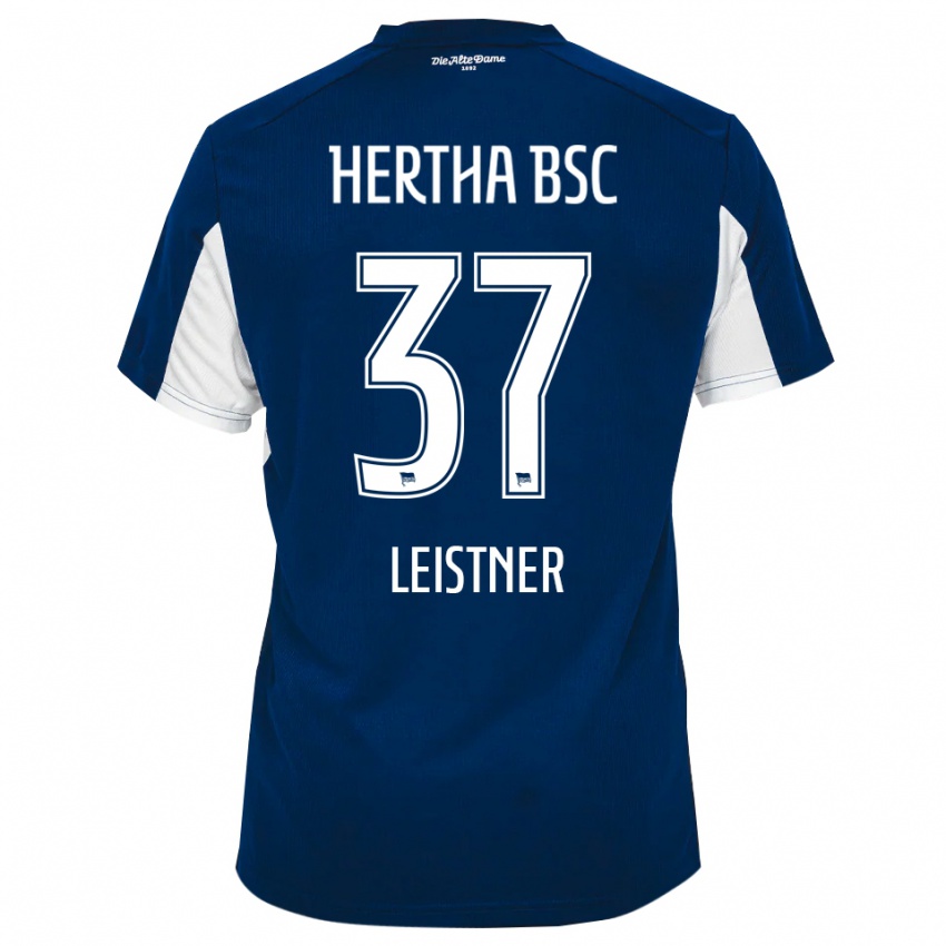 נשים טוני לייסטנר #37 לבן כחול ג'רזי ביתית 2025/26 חולצה קצרה