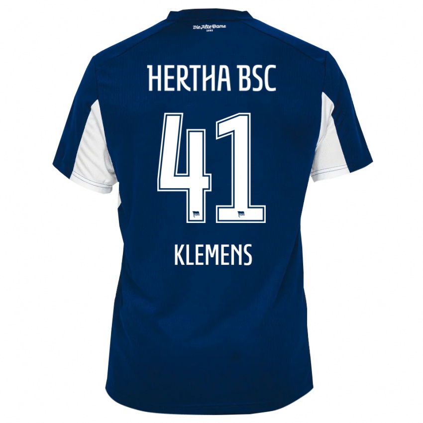 נשים פסקל קלמנס #41 לבן כחול ג'רזי ביתית 2025/26 חולצה קצרה