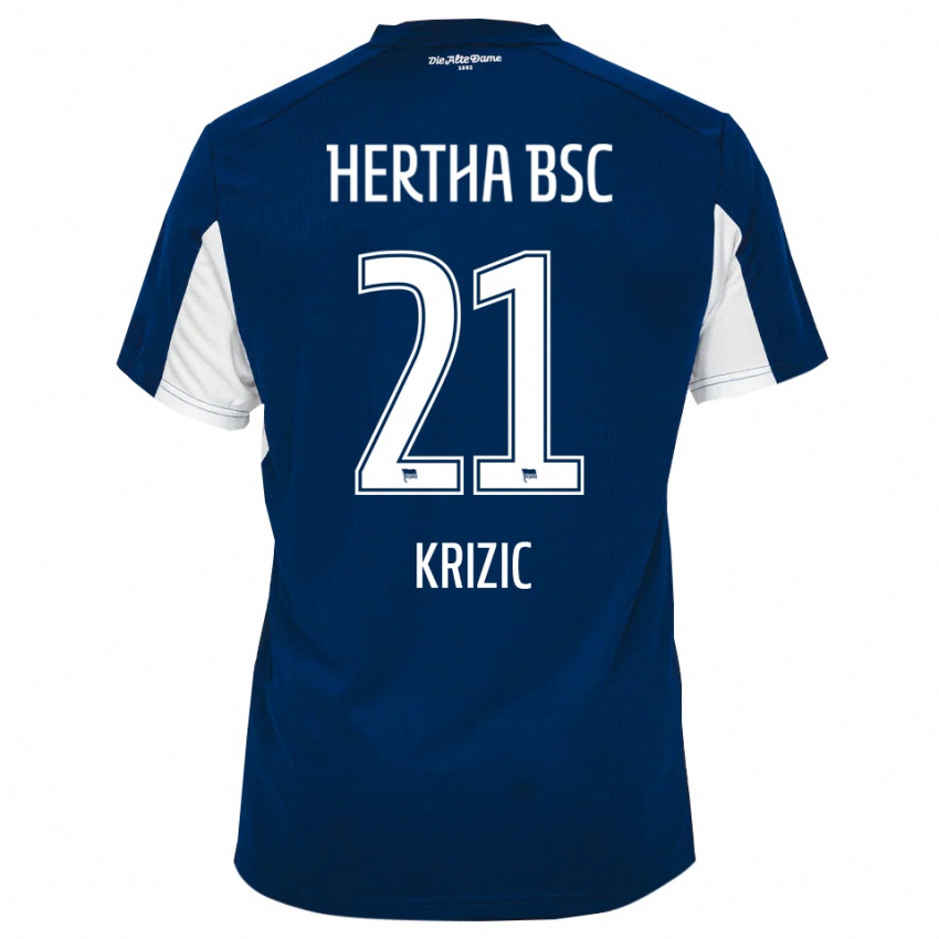 נשים איוון קריזיץ׳ #21 לבן כחול ג'רזי ביתית 2025/26 חולצה קצרה