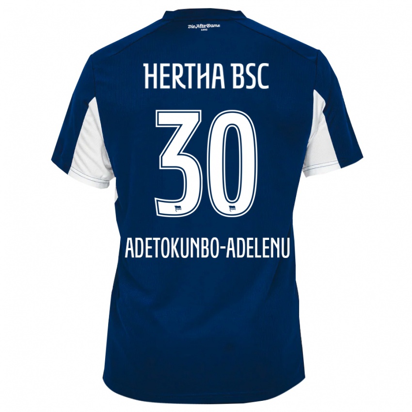 נשים Oluwajimi Adetokunbo-Adelenu #30 לבן כחול ג'רזי ביתית 2025/26 חולצה קצרה