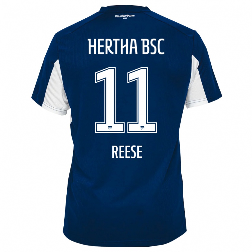 נשים פביאן ריס #11 לבן כחול ג'רזי ביתית 2025/26 חולצה קצרה