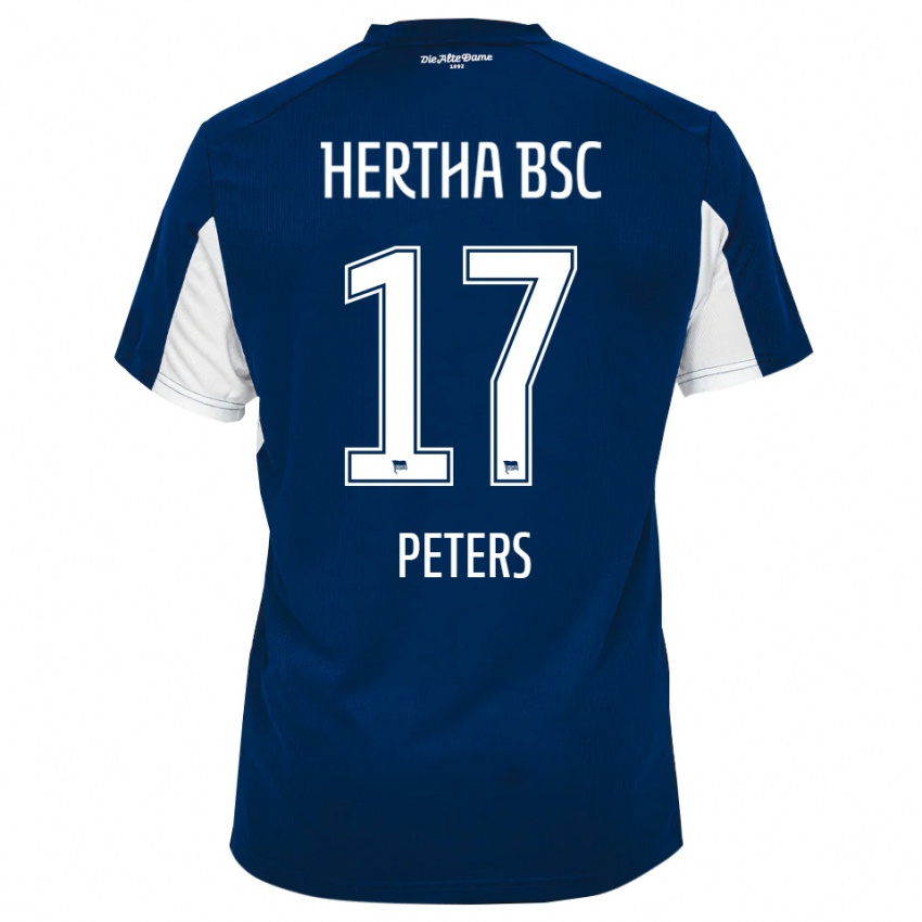 נשים Laura Peters #17 לבן כחול ג'רזי ביתית 2025/26 חולצה קצרה