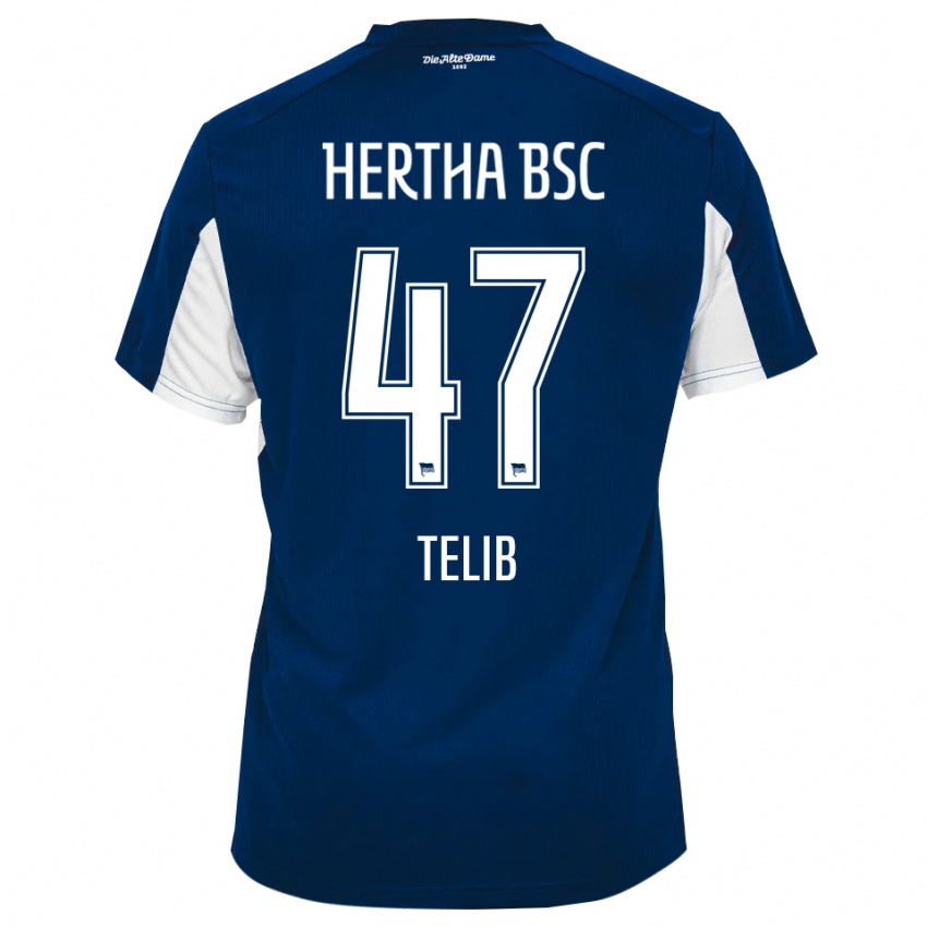 נשים סלים טליב #47 לבן כחול ג'רזי ביתית 2025/26 חולצה קצרה