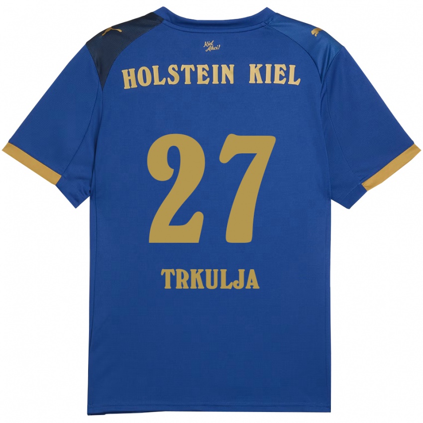 נשים מיילו טרקוליה #27 כחול זהב ג'רזי ביתית 2025/26 חולצה קצרה