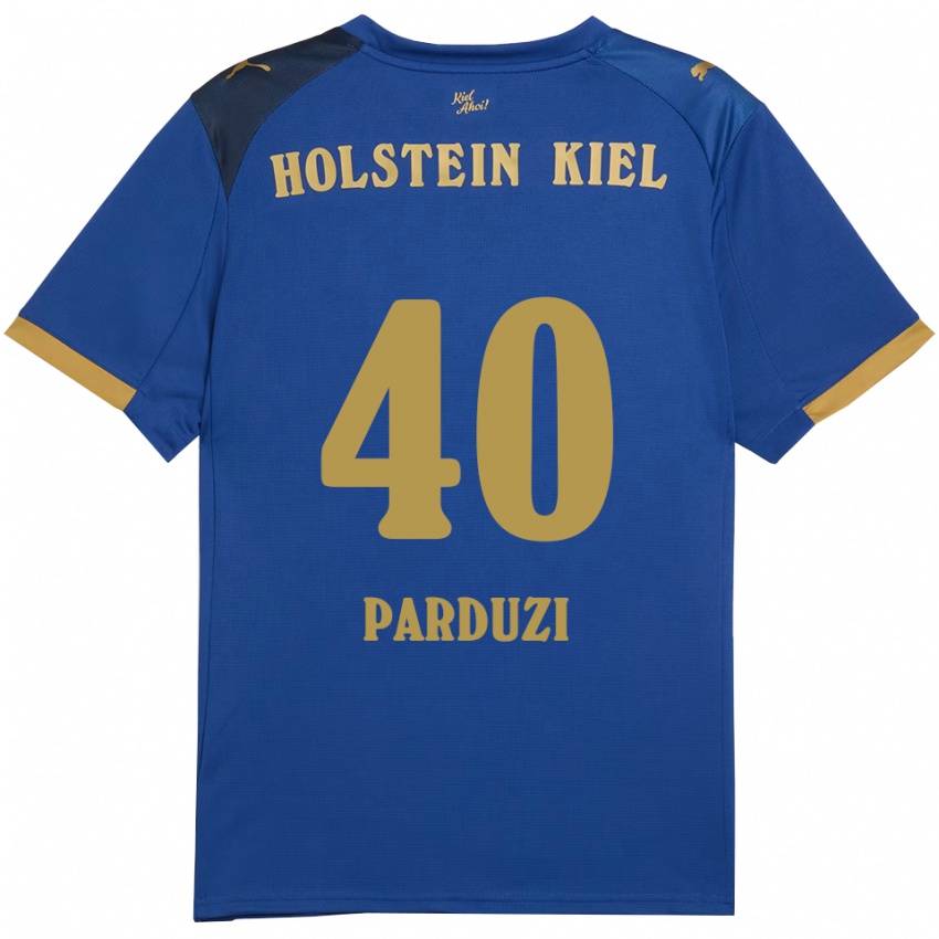 נשים Leon Parduzi #40 כחול זהב ג'רזי ביתית 2025/26 חולצה קצרה