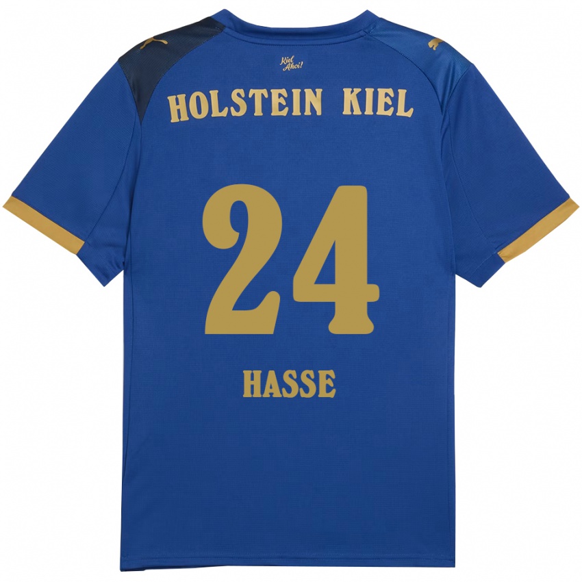 נשים Kira Hasse #24 כחול זהב ג'רזי ביתית 2025/26 חולצה קצרה