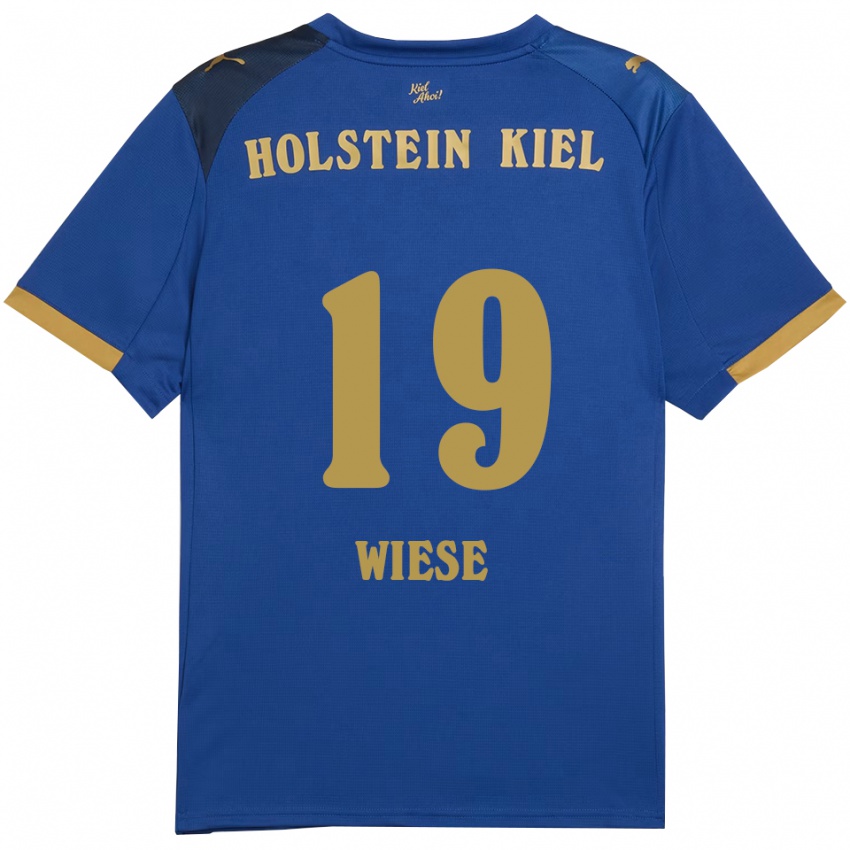 נשים טיל ויזה #19 כחול זהב ג'רזי ביתית 2025/26 חולצה קצרה