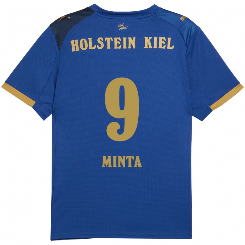 נשים ג׳נין מינטה #9 כחול זהב ג'רזי ביתית 2025/26 חולצה קצרה